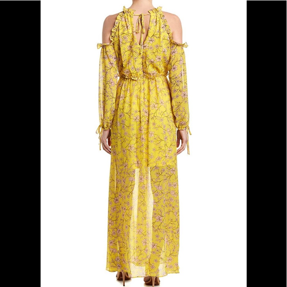 Avec Les Filles floral cold shoulder maxi dress - Picture 4 of 7